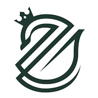 a logo with a crown on it